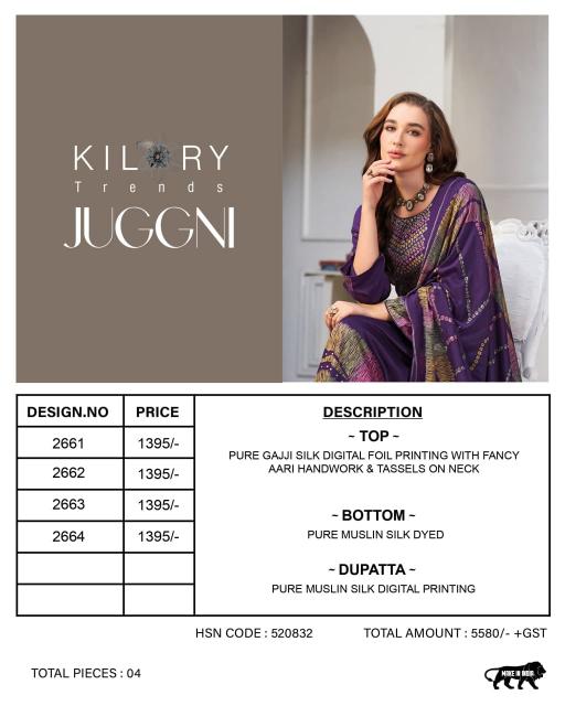 Kilory juggni cash on delivery wholesale dress materials